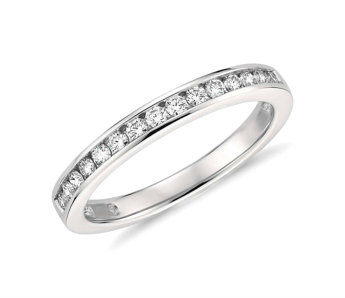 channel setting ring for wedding engagements